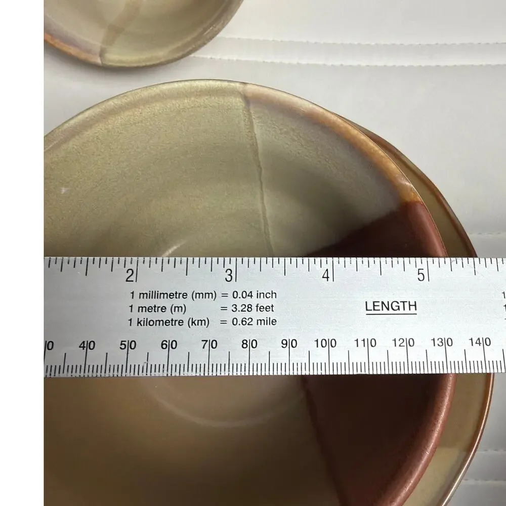 Sango Gold Dust Sienna 5039 Stoneware 6 Pc 4 Salad Plates 2 Bowls Replacements